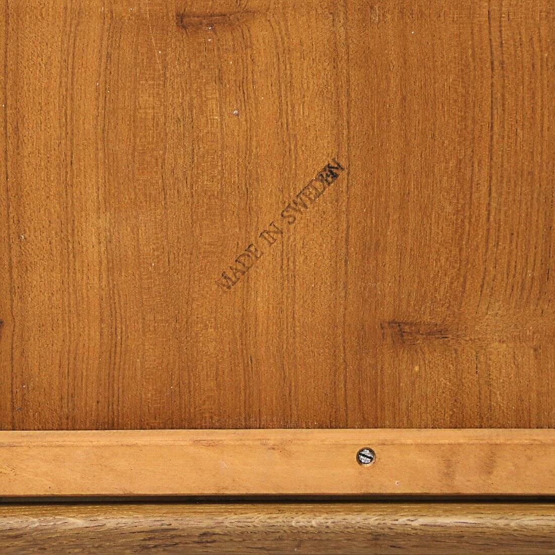 Swedish extendable teak table, 1950s