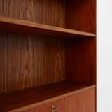 Bookcase with bar Scandinavian design 1980s