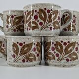 Vintage earthenware coffee set - 1960s-70s
