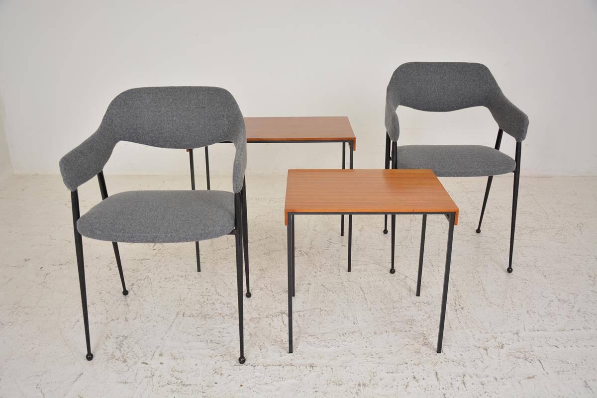 2 Bridges/Fauteuils vintage datant des années 60