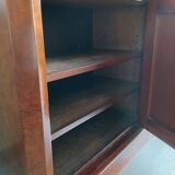Beautiful small antique buffet in polished walnut.