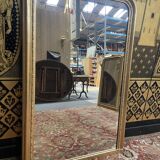 Louis Philippe era mirror with restored gold leaf
