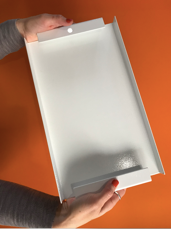 Maud Supplies white tray origami thermolaced steel