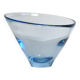 Hand blown Aqua blue glass bowl by Per Lütken for Holmegaard