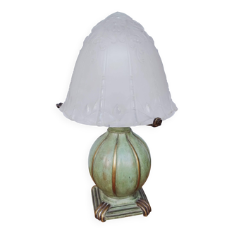 Lampe en bronze art nouveau signée Albert Marionnet (1852- 1910)