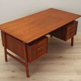 Teak desk, Danish design, 1970s, manufactured by Omann Jun
