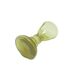 Mid-century modern vase, olive glass, Poland, 1970s.