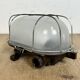 Industrial Brown Bakelite Wall Light with Milk Glass, 1960s