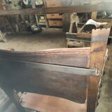 Pair of leather armchairs 19th century