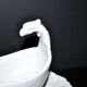 Sarreguemines antique earthenware sauce boat U&C opaque eagle's head