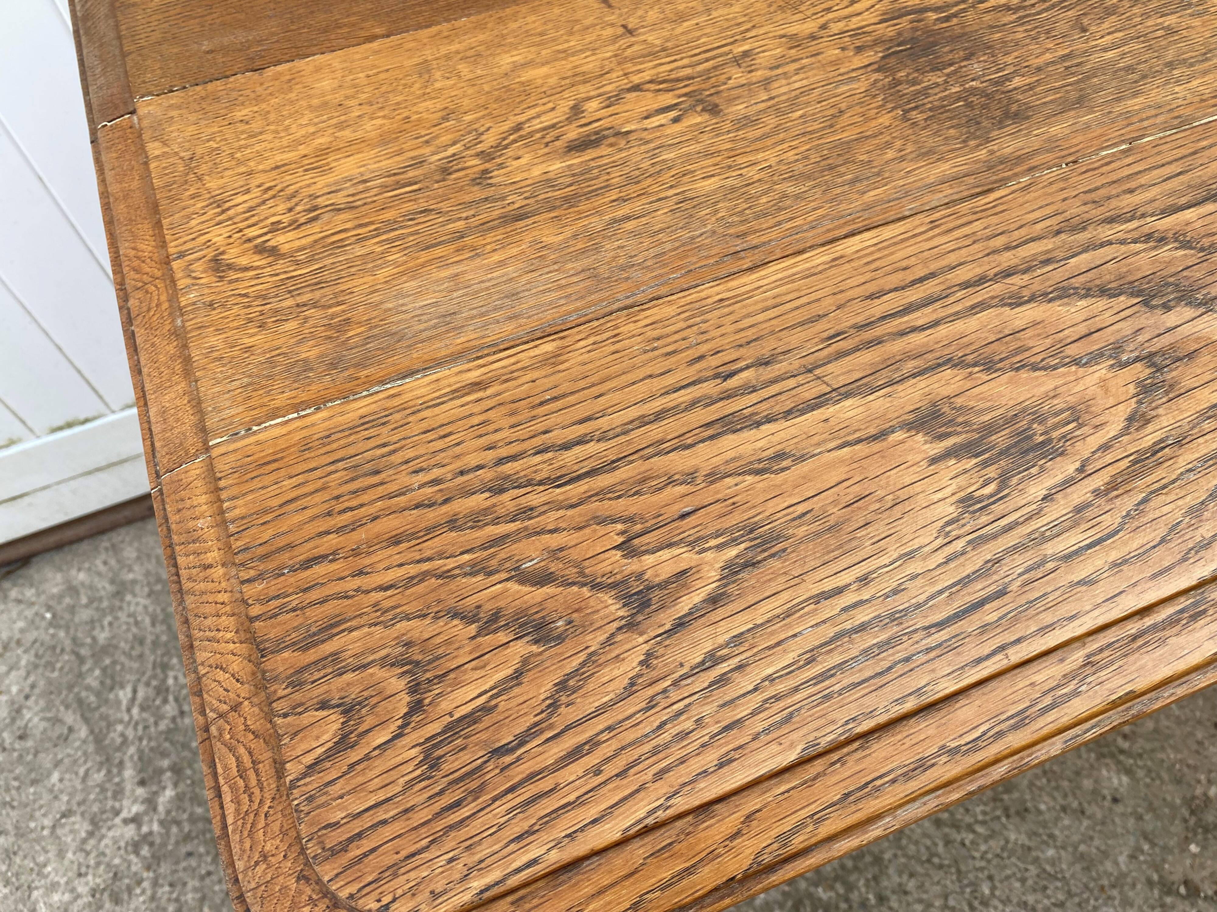 Desk with 1 drawer, oak top, 105x56cm