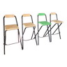 Chaises hautes pliantes bois et métal