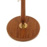 Lampadaire scandinave en teck et métal, Suède, 1960