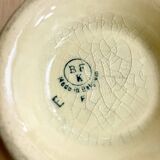 Antique Iron Earth Bowl / Boch Freres