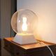 Vintage glass globe lamp from the 70s and 80s.