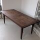 Campaign table in solid oak, Directoire style.