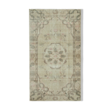 Hand-knotted antique turkish beige carpet 155 cm x 273 cm