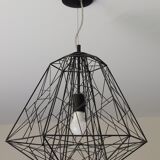 Suspension chandelier ceiling lamp matte black design