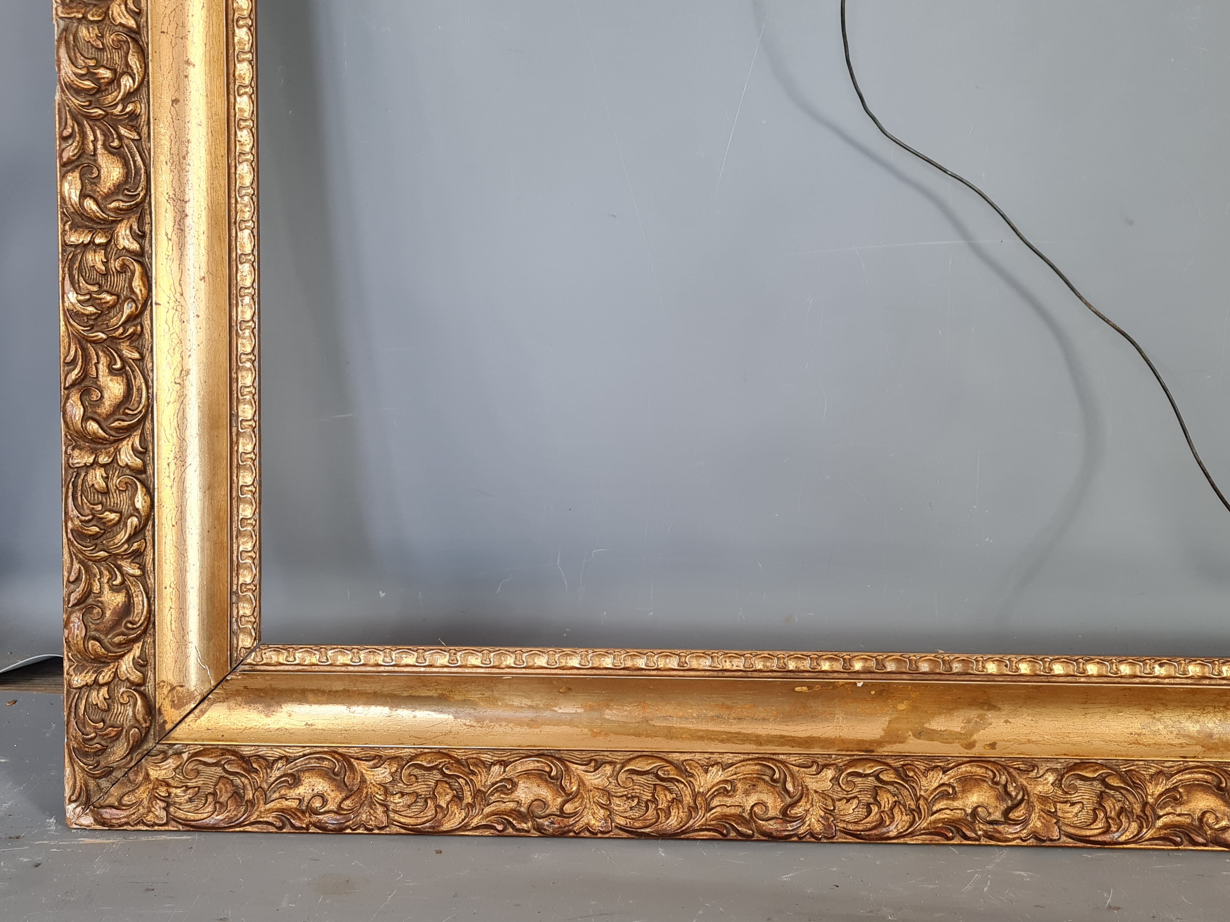 Old frame wood stucco gilding original 73x60 cm, foliage 61.3x48.8cm SB