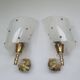 Pair of vintage rockabilly wall lights from the 60s
