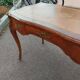 bureau plat ancien en marqueterie style louis xv