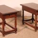 pair of Spanish walnut bedside tables or side tables