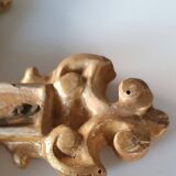 Antique 18th-century gilded wooden cross