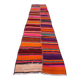 Old Turkish narrow Kilim Runner 266x58 cm shabby chic, vintage kelim