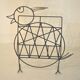 Iron magazine rack, 1930s