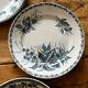 6 assiettes terre de fer