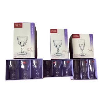 18 glasses Cristal D'Arques Paris model Rambouillet