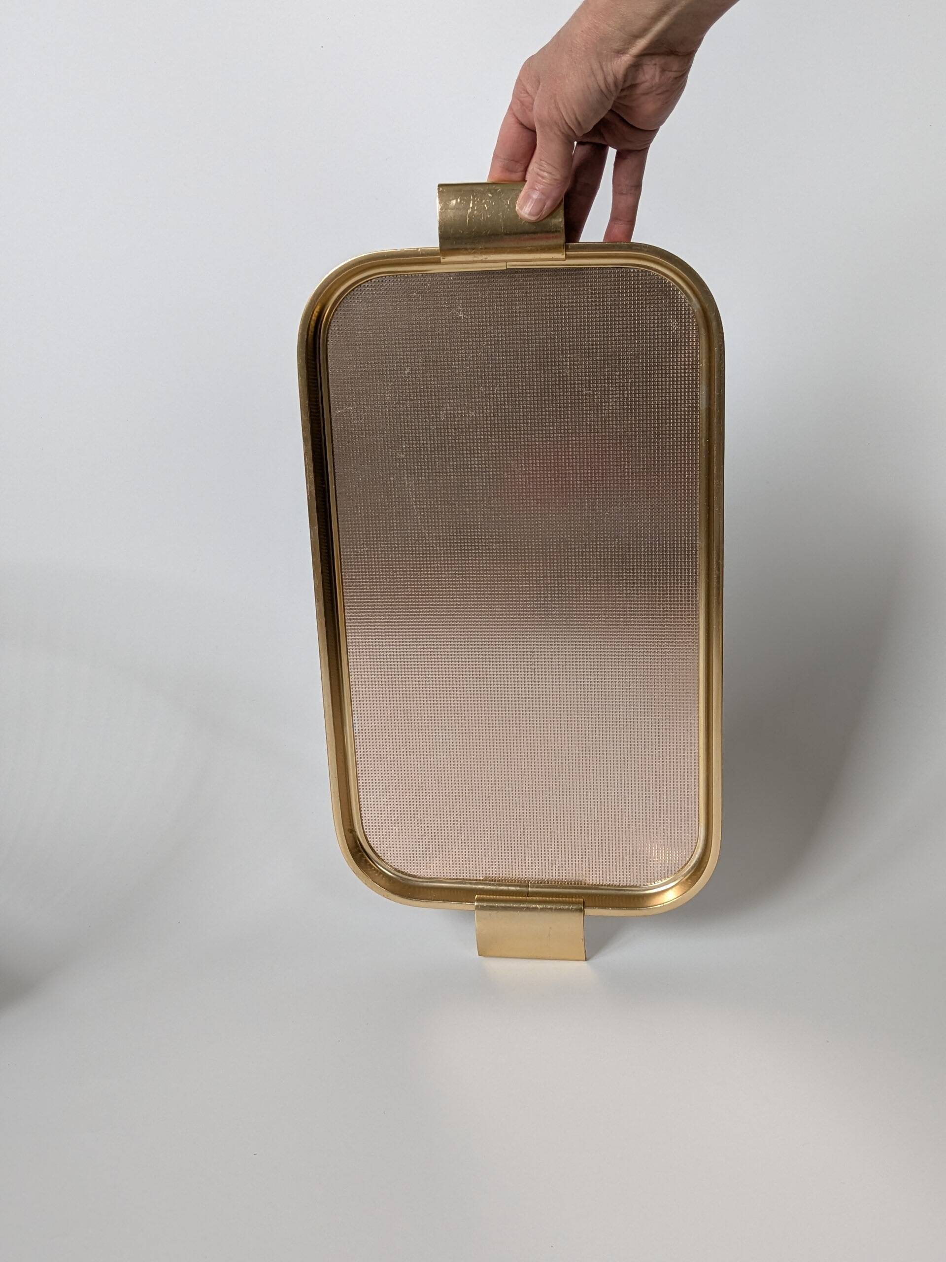 60s Cocktail Trays | Set of 2 | Gold Metal