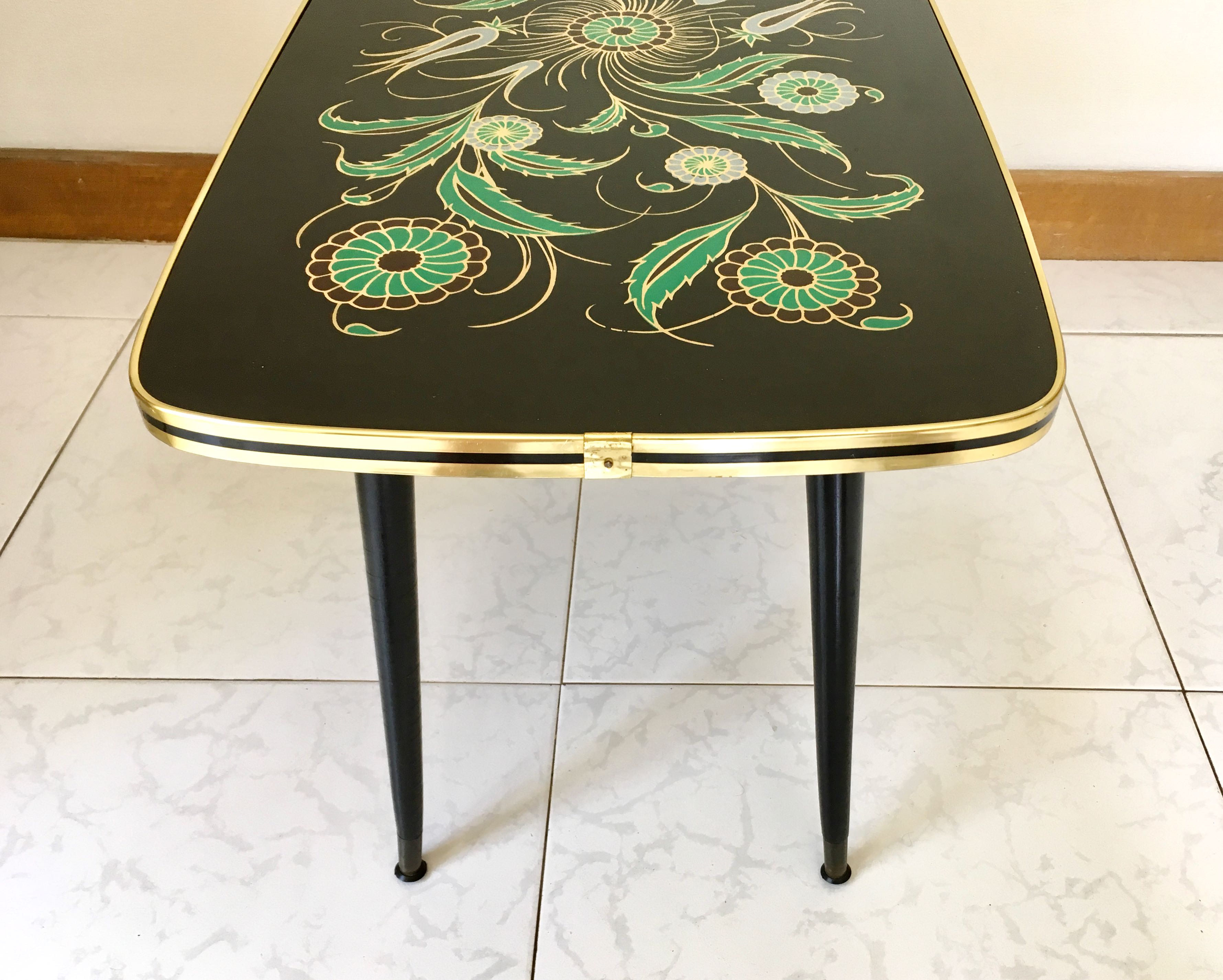 Stylized deco vintage coffee table