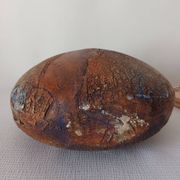 Vase en terre cuite texturé signé
