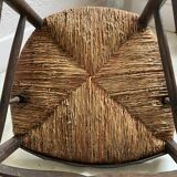 Armchair country paillé XIXth
