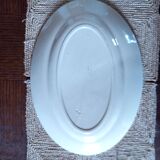 Plat de service ovale Creil et Montereau (HBCM)