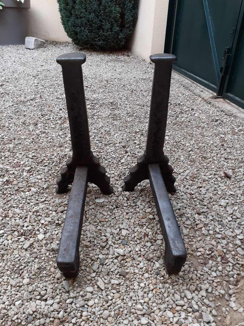 Pair of wrought iron channels