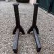 Paire de chenets en fer forgé