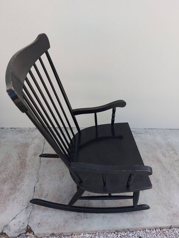 Rocking chair fauteuil à bascule 1950 vintage