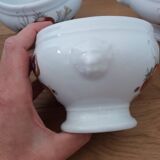Pyrolux Lourioux porcelain soup bowls