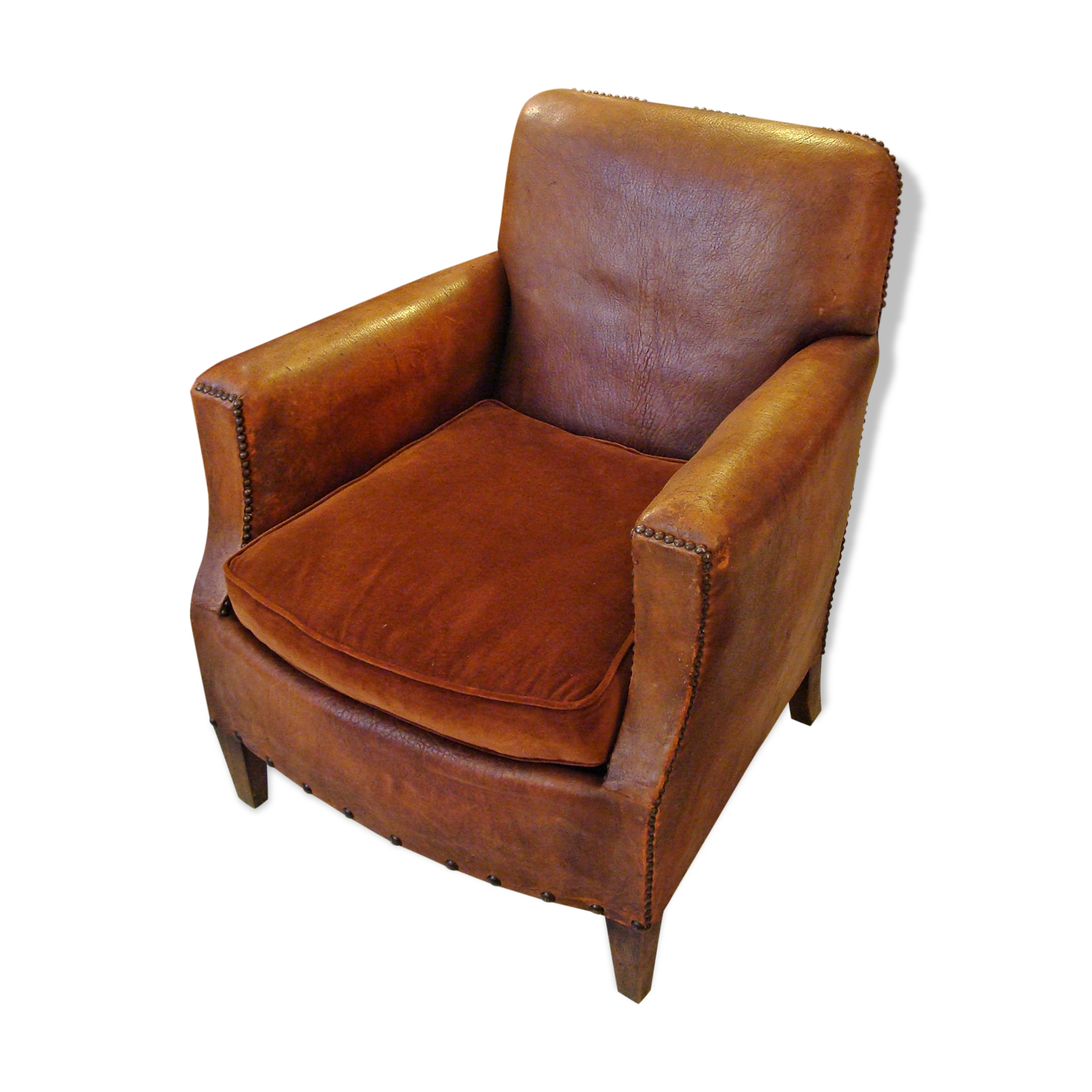 Wheelchair club art deco leather