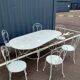 Garden furniture in old iron 6 places