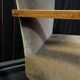 Pair of compass leg armchairs in velvet from the 1950s.