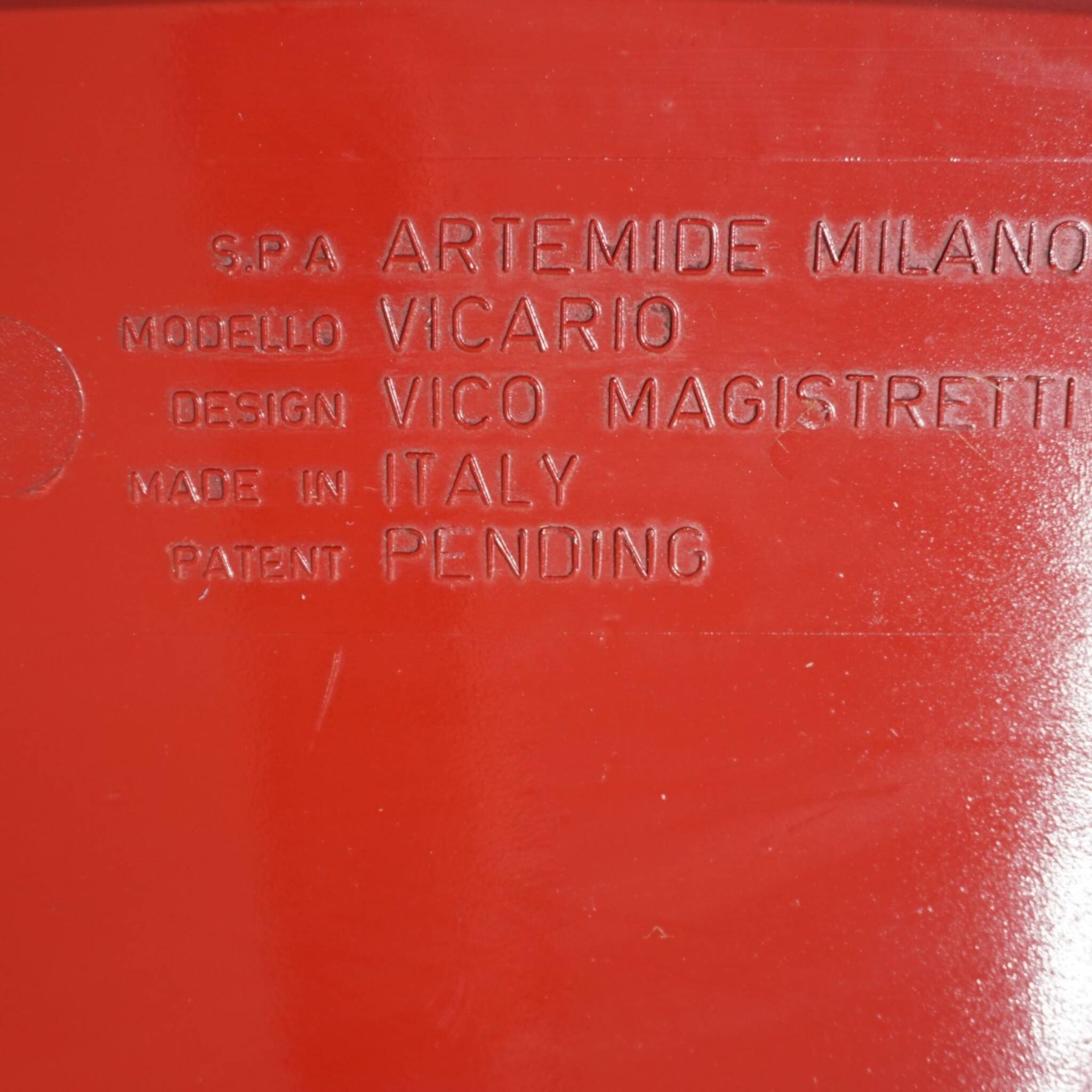 Vico Magistretti Vicario Ensemble de 2 Fauteuils pour Artemide, 1970