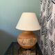 Lampe de chevet en bois naturel vintage