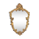 Antique gilded plaster wall mirror – rococo style, inscription "déposé vde"