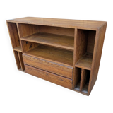 Vintage Solid Pine TV Hi-Fi Console Furniture 60s 70s 80s Chalet