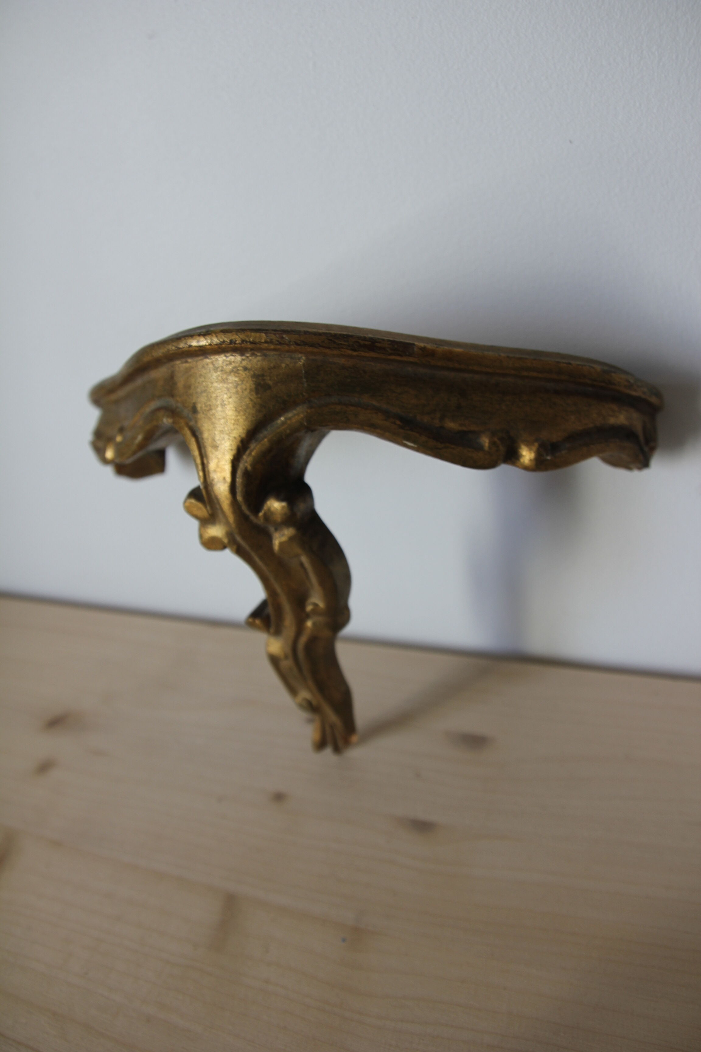 Gilded wooden console
