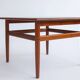Table basse en teck vintage années 60-70