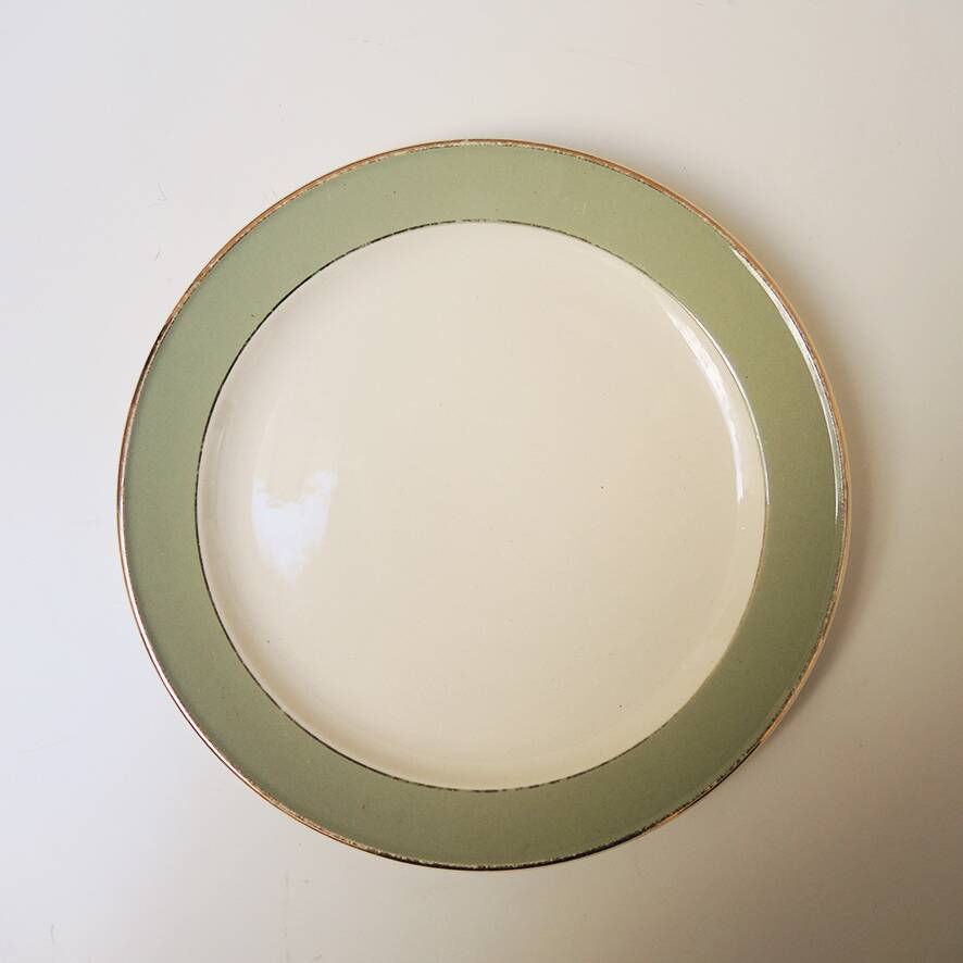 5 Antique Villeroy & Boch Celadon Dessert Plates